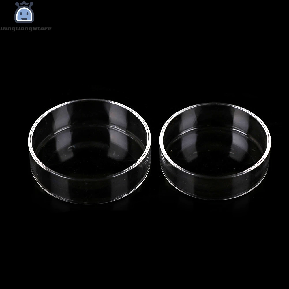 1Pc High Borosilicate Glass 60mm Bacterial Petri Dish With Cover Biochemical Culture Dish Labware Tissue culture dishes for Petri Dishes