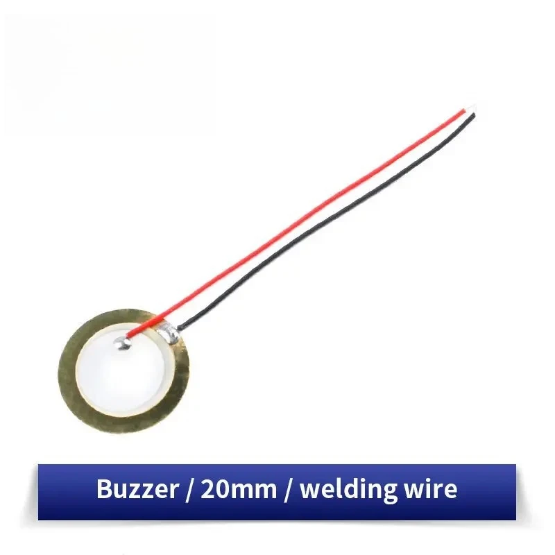 Versatile Piezoelectric Ceramic Wafer Plates with Attached Wire for Sound Projects (10/20 Pack, 12-50MM Diameter)