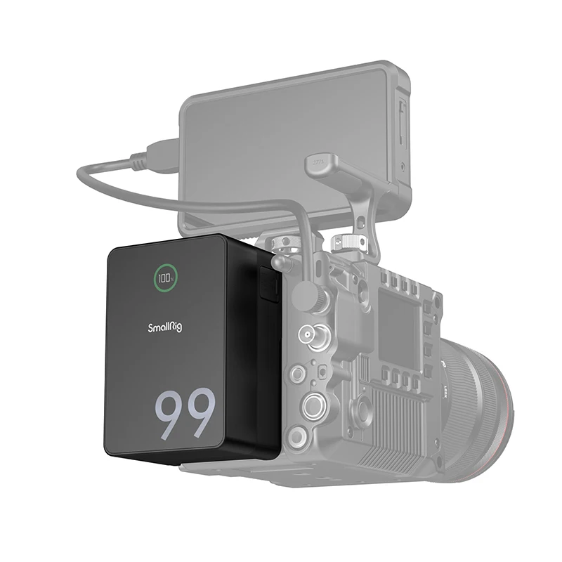 SmallRig VB99 Pro 99Wh ミニ V マウント バッテリー 100W 急速