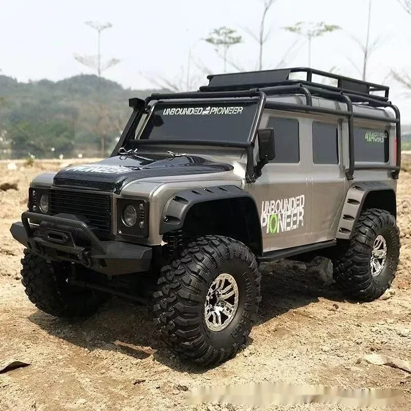 Professional Rc Remote Control Car 1:10 Land Rover Defender Four-wheel Drive High-speed Climbing Off-road Vehicle Model Car Toys