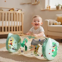 Jouets gonflables Montessori pour bébés, rouleaux d'éveil pour le temps sur le ventre, rouleaux d'exercice pour nourrissons et tout-petits de 0 à 6 à 12 mois 2