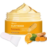 Turmeric  Clay Mask Deep Cleansing Facial Improves Dark Spots Acne Hydrating Skin Care Tightens Skin Evens Skin Tone 1