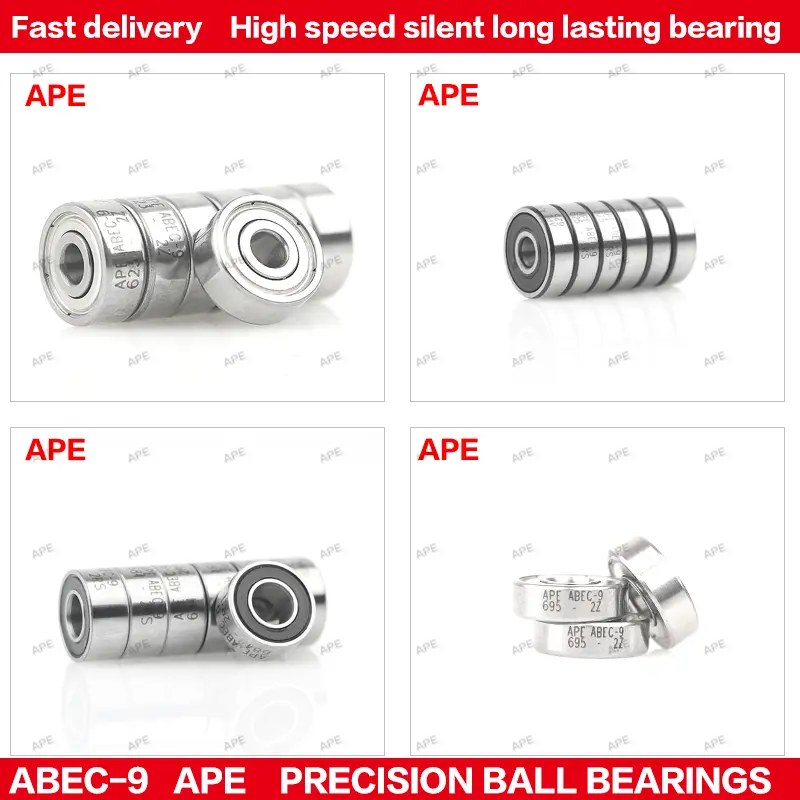 10pcs ABEC-9 bearing 684 608 685 604 605 686 688 687 693 694 695 696 698 623 624 625 626 627 628 629 607 Z ZZ RS 2RS bearings - Image 2
