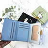 Creative Cartoon Duck Design Women's Wallet PU Leather Bank Card Holder Short Fold Wallets Cash Clip Women's Purses 2