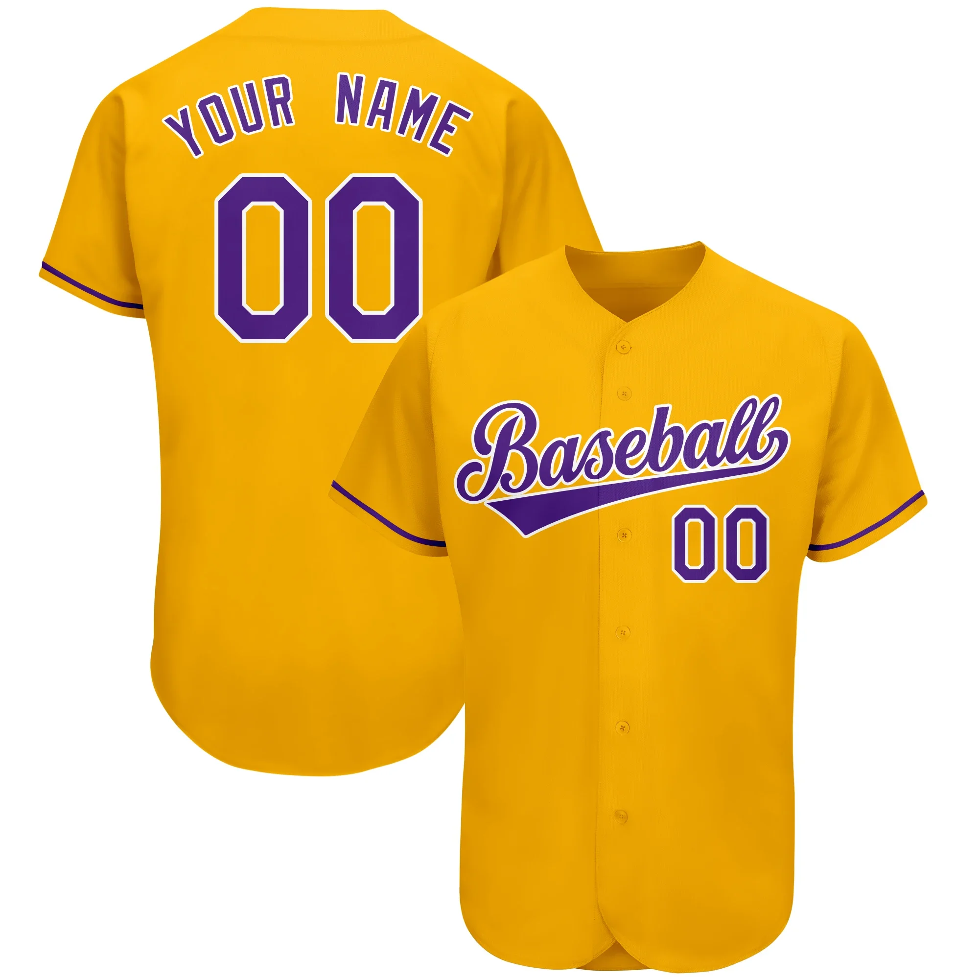 Baseball Jersey Full Sublimated Team Name/Numbers Make Your Own Button-down V-neck Shirts Outdoors Party/Game Big size baseball jersey