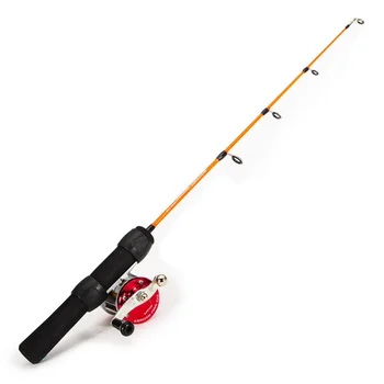 Ice Fishing Rod With Reel Outdoor Sport Mini Fishing Feeder Ultra-short River Shrimp Carp Fishing Pole Winter Fish Rods Tackles 5