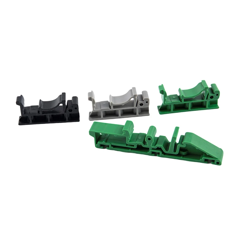 PCB 35mm DIN Rail Mounting Adapter Circuit Board Bracket Holder Carrier Clips Control Board Adapter 2pcs din rail bracket