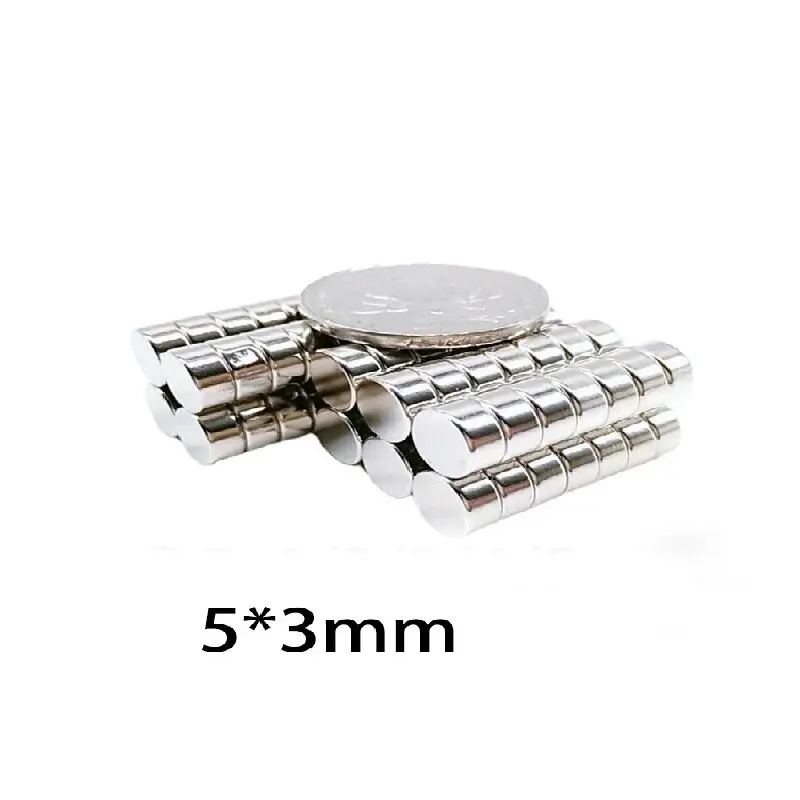 Versatile Round Magnets for Home & Office - 5x3mm