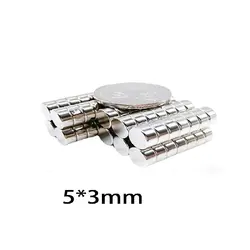 Versatile Round Magnets for Home & Office - 5x3mm (100pcs 5x3mm)