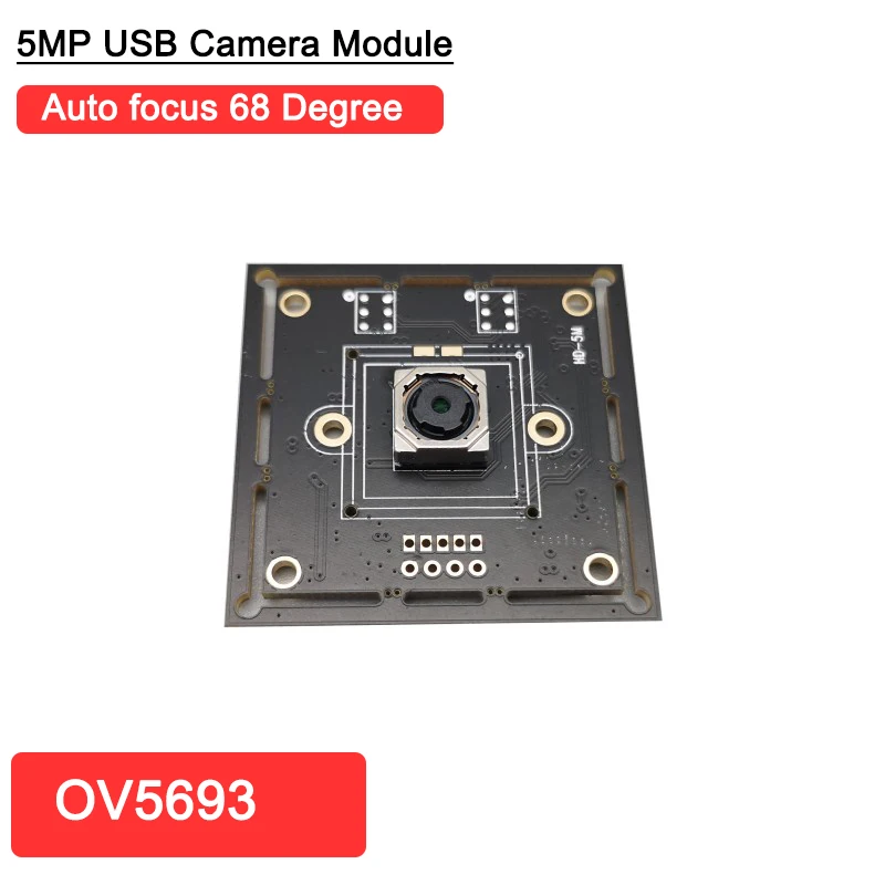 5MP модуль камеры с автофокусом 2K OV5693 CMOS 68 градусов высокая скорость 30fps USB UVC OTG Plug and Play для Windows Linux Mac Android
