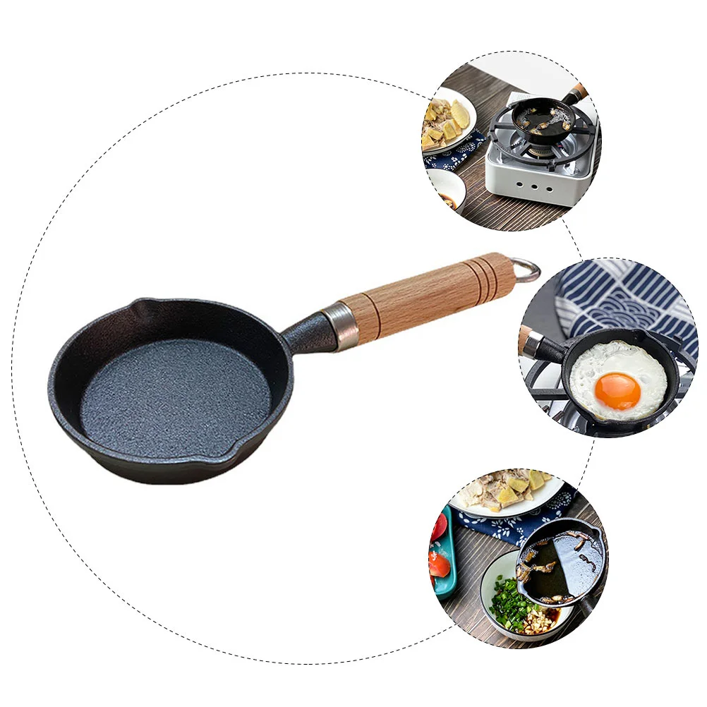 

1pc Household Frying Pan Iron Cooking Pan Mini Omelette Pan Cooking Utensil