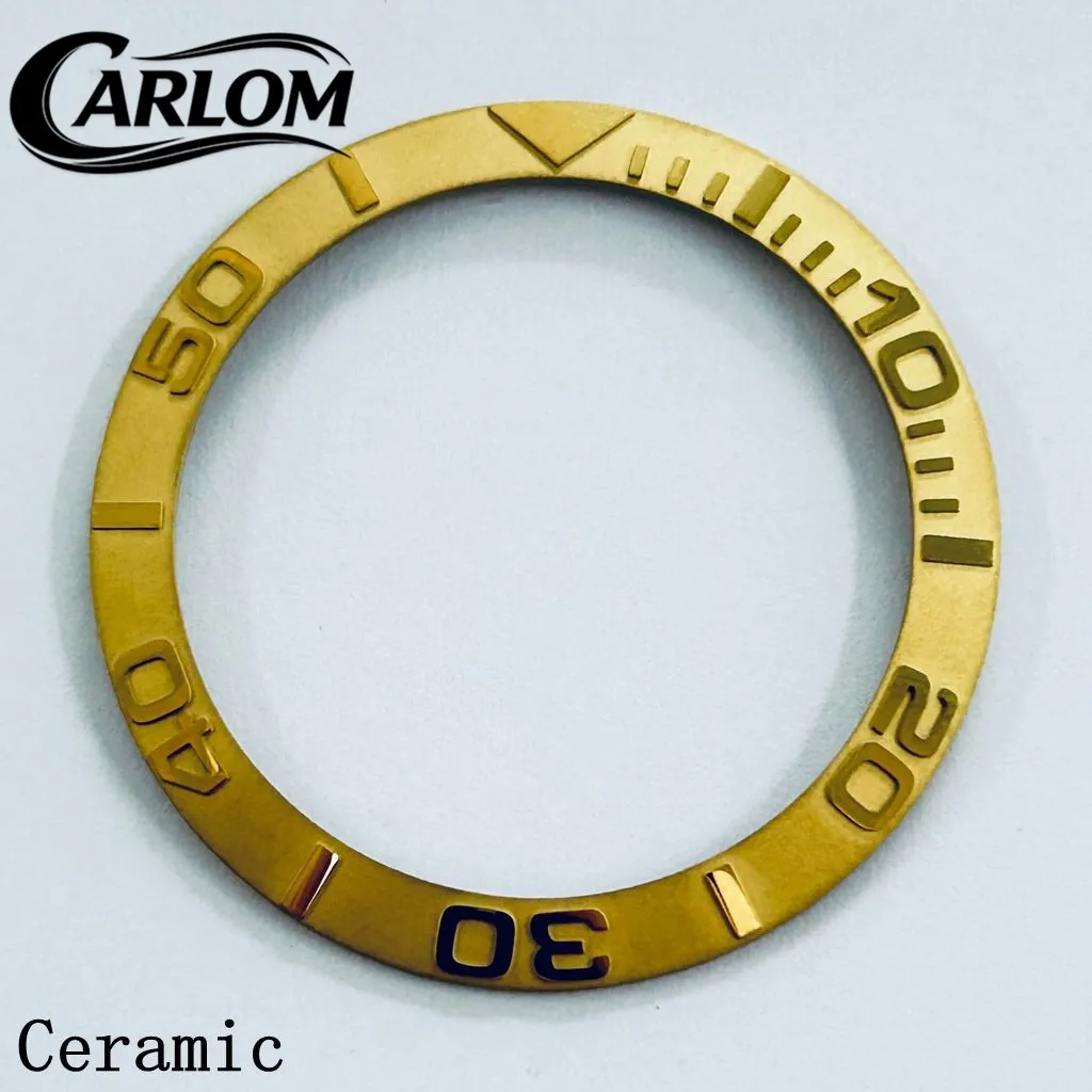 Black Blue Green Gray Ceramic Aluminium Sloping Bezel Insert