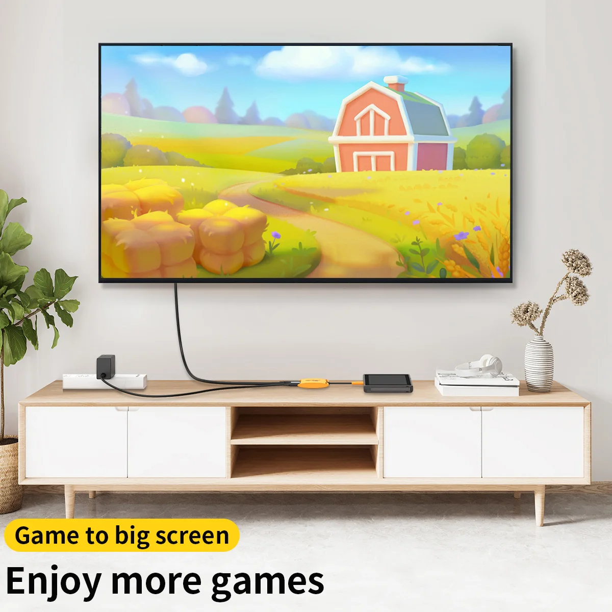 Switch TV Dock 3 in 1 USB-C Hub 4K HDMI Adapter with HDMI 1.4,USB3.0(5Gbps),PD 100W Charging Port for Nintendo Switch/OLED IPAD