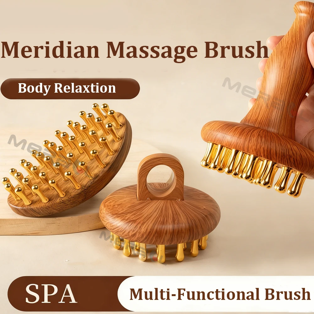 Face Meridian Massage Brush Anti Cellulite Facial Guasha Massage Neck Lifting Scalp Anti-Fatigue Scraping Beauty Face Slimming