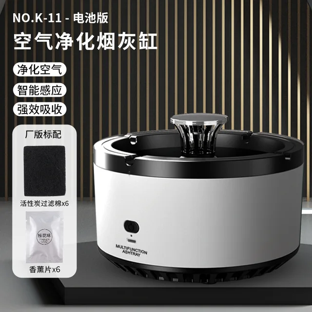 New Xiaomi Multipurpose Ashtray with Air Purifier Function for Filtering SecondHand Smoke From