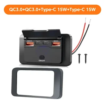 High-Speed 4-Port USB Car Charger with Fast Charging and Quick Charge Adapter