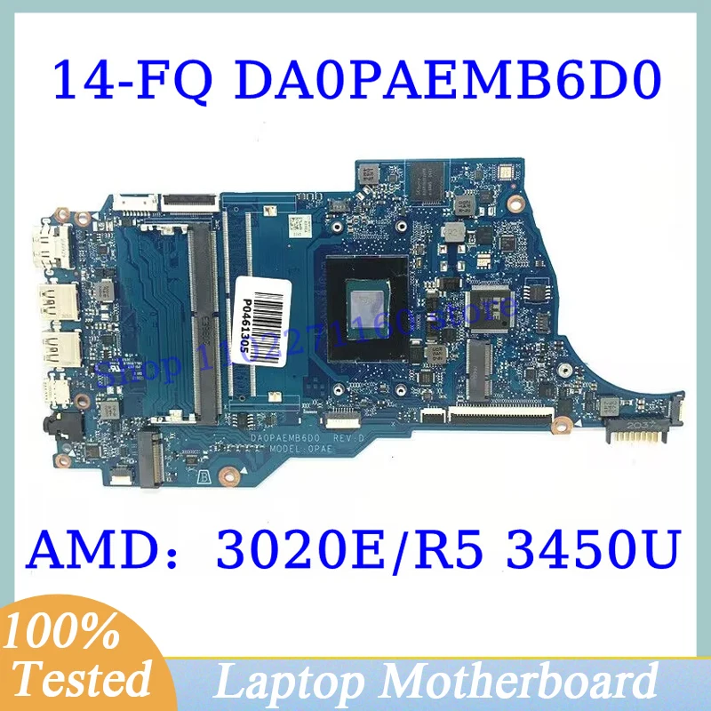 M31198-001 M31198-601 Per Hp 14-Fq 14S-Fq Con Amd 3020E/Ryzen 5 3450U Cpu Da0Paemb6D0 Scheda Madre Del Computer Portatile 100% Completamente Testato B
