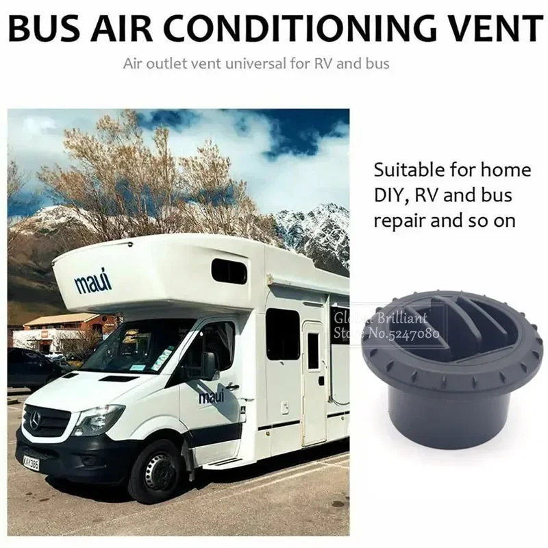 2 Type 75mm Car Air Diesel Vent Outlet Rotatable Heater Conditioner For Car Truck VAN Camper For Webasto Eberspacher Heater