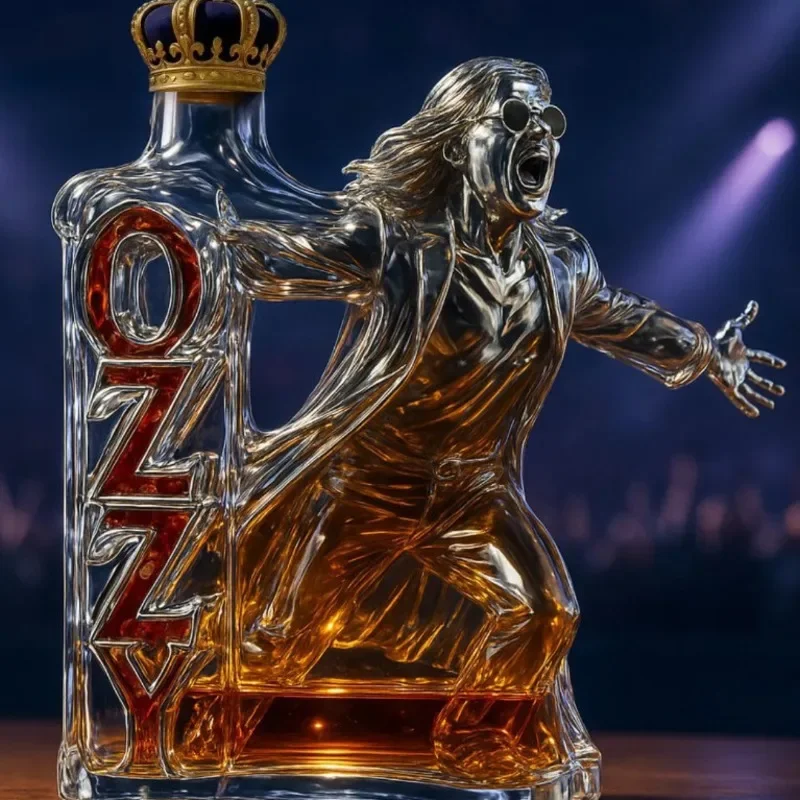 NEW Ozzy Osbourne Whiskey Bottle Back To The Beginning Commemorative Whiskey Wine Bottle Home Decor Statue Collection Crafts