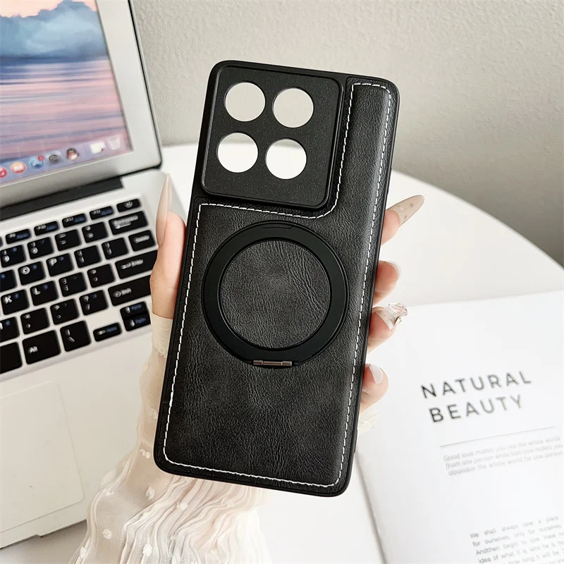 360-Degree Magnetic Stand Case with Rotating Feature