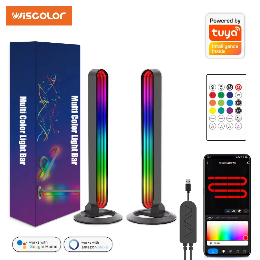 Smart RGB LED Light Bar with Music Sync App Control Lightbar for