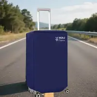 1pc Durable luggage dust cover for world travelers - elastic and scratch resistant luggage protection cover, suitable for 18-32 5