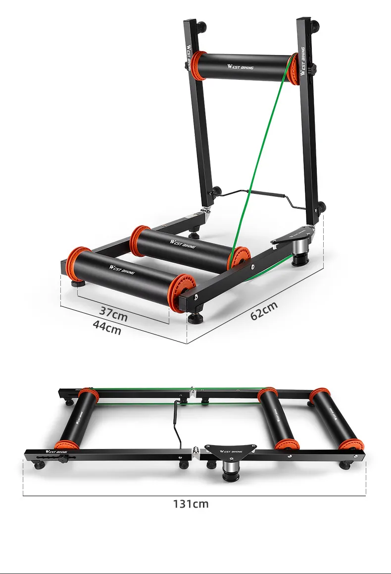 Description Picture 6 of itemWEST BIKING Bike Rollers Trainers Indoor Home MTB Road Bicycle Exercise Training Stand Silent Foldable Adjustable Roller Trainer