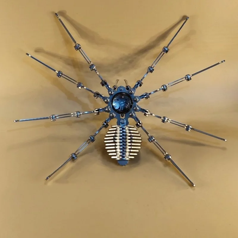 Tanio Mechaniczny owad pająk zegar kreatywny ręcznie robione składane metalowe sklep