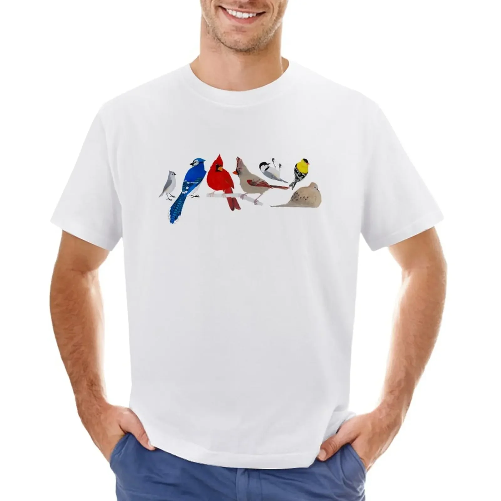 

Feeder Birds T-Shirt Blouse new edition mens workout shirts