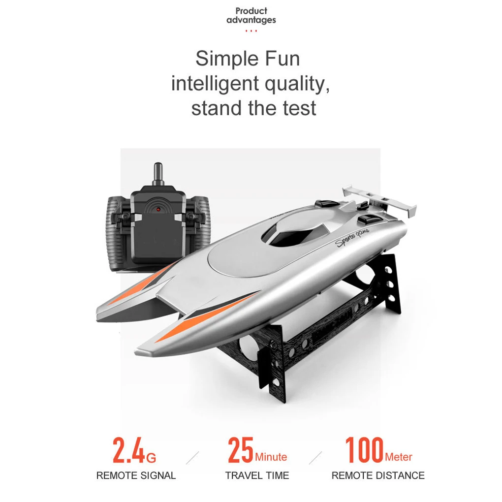 

2 4Ghz Rechargeable RC Yacht Banquet Sea Remote Control Racing Boat