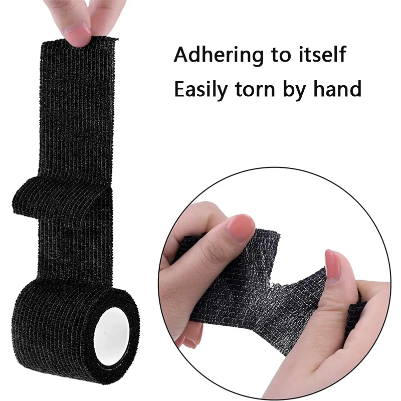 5pcs Tattoo Grip Tape Bandage Cover Wraps Nonwoven Waterproof Self Adhesive Finger Protection Tattoo Accessories
