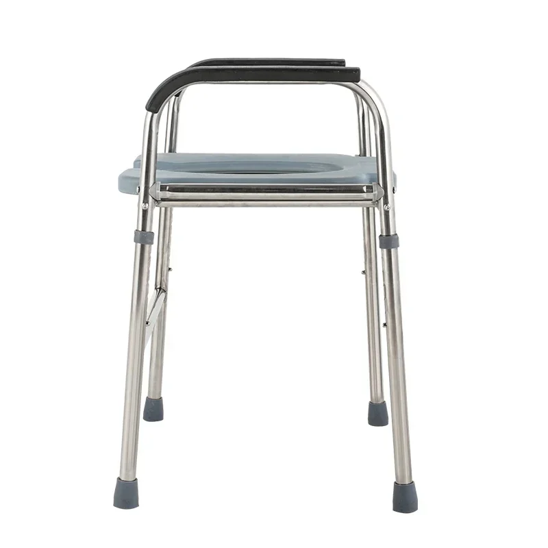 Enhanced Stainless Steel Toilet Stool, Elderly Sitting Chair, Pregnancy Aid, Disabled-Friendly Bathroom Support, Toilet Aid 4