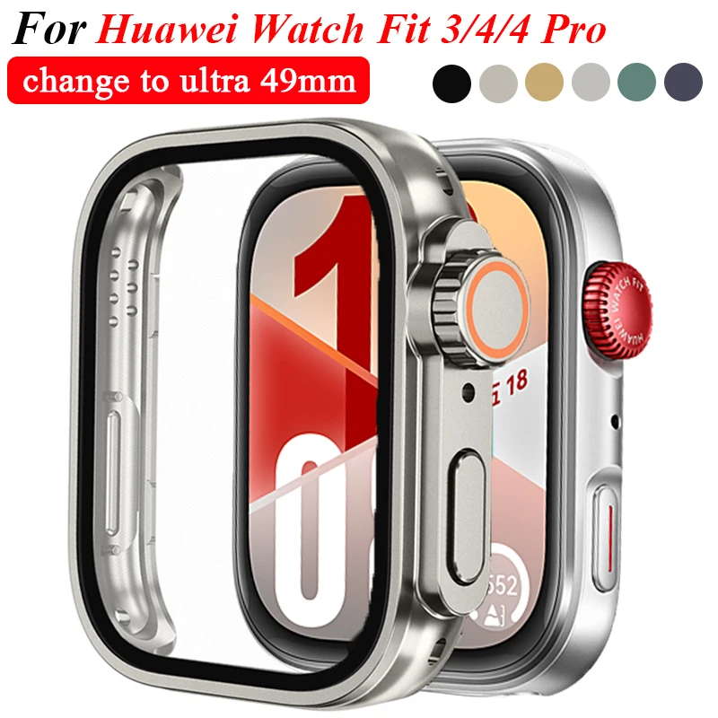 Ultra Shell for Huawei Watch Fit Series - Glass & Hard PC Bumper Cover Case