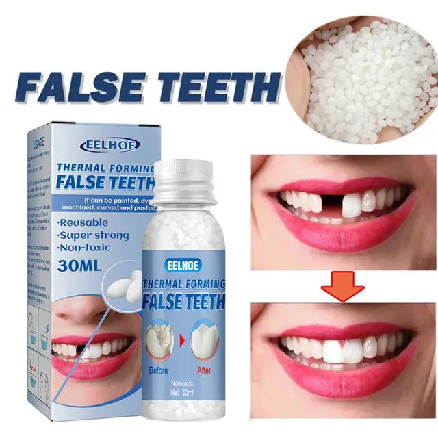 Temporary Teeth Repair Falseteeth Glue Resin Tooth Repair Glue Teeth Gaps Filling False Teeth Solid Glue Safety Dental Supplies