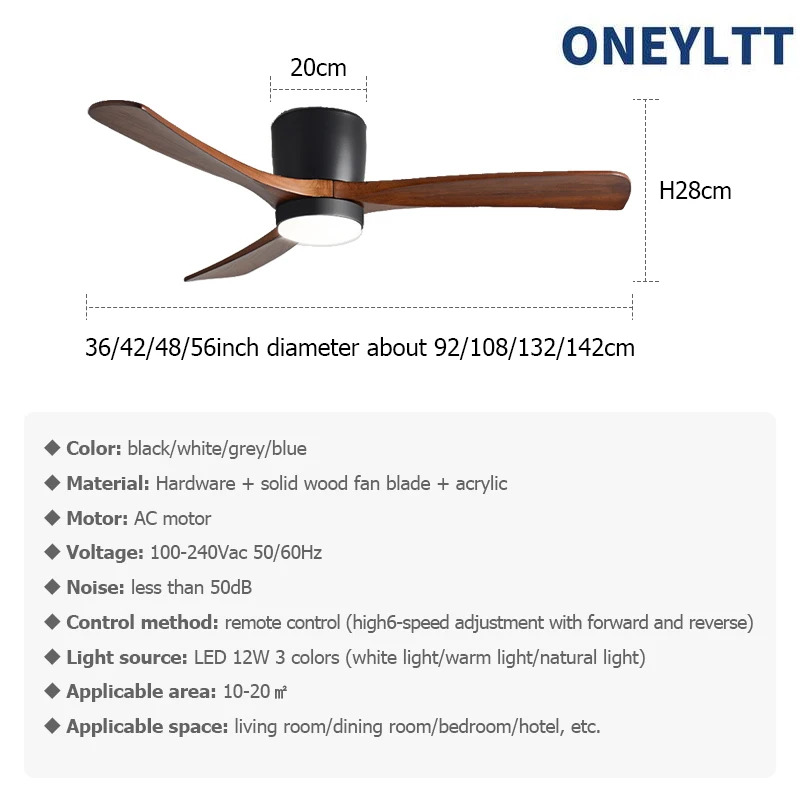 Low Profile Ceiling Fan With Lights 3 Carved Wood Fan Blades Noiseless Reversible Motor Remote Control Flush Mount ceiling fan led ceiling fan lights led fan light