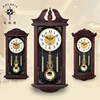 Creative Chinese Wall Clock Retro Living Room Silent Pendulum Swing Clocks Imitation Wood Quartz Clock Duvar Saati Gift FZ693 3