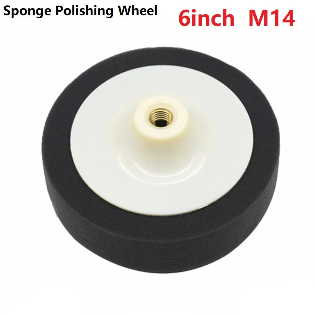 For Car Polishing Sponge Heads Replacement Hub Sponge Foam Standard Compounding 150mm Accessories Buffing Wheel