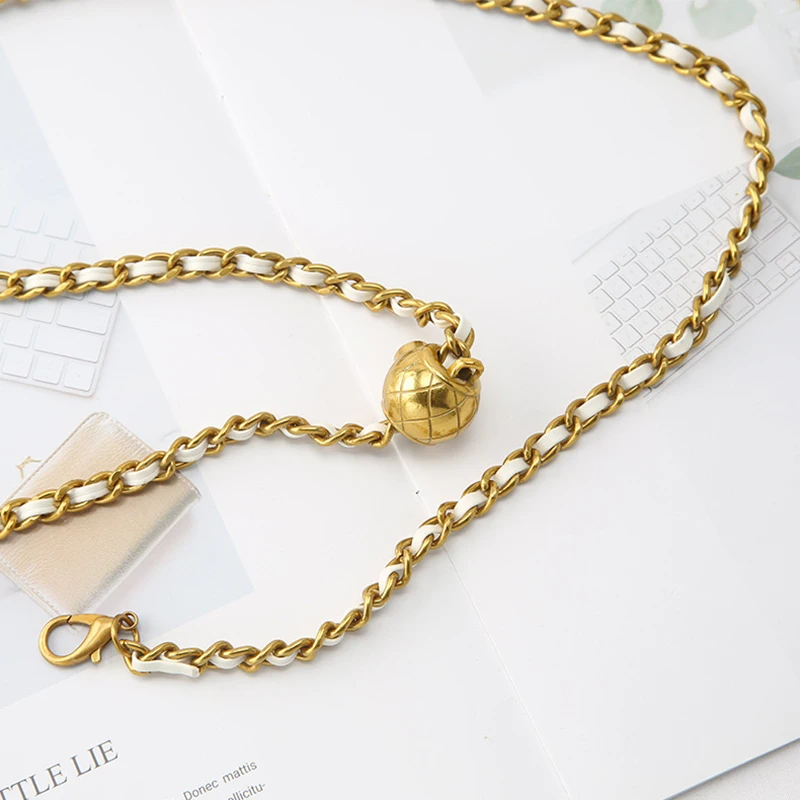Elegant Golden Metal Chain Belt - Luxury Waist Accessory