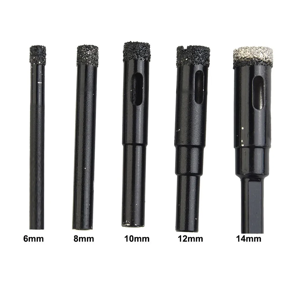 

Diamond Dry Drill Bits Hole Saw Hard Porcelain Tiles Ceramic Marble Slate 6/8/10/12/14mm Power Tools Accessories Repairing