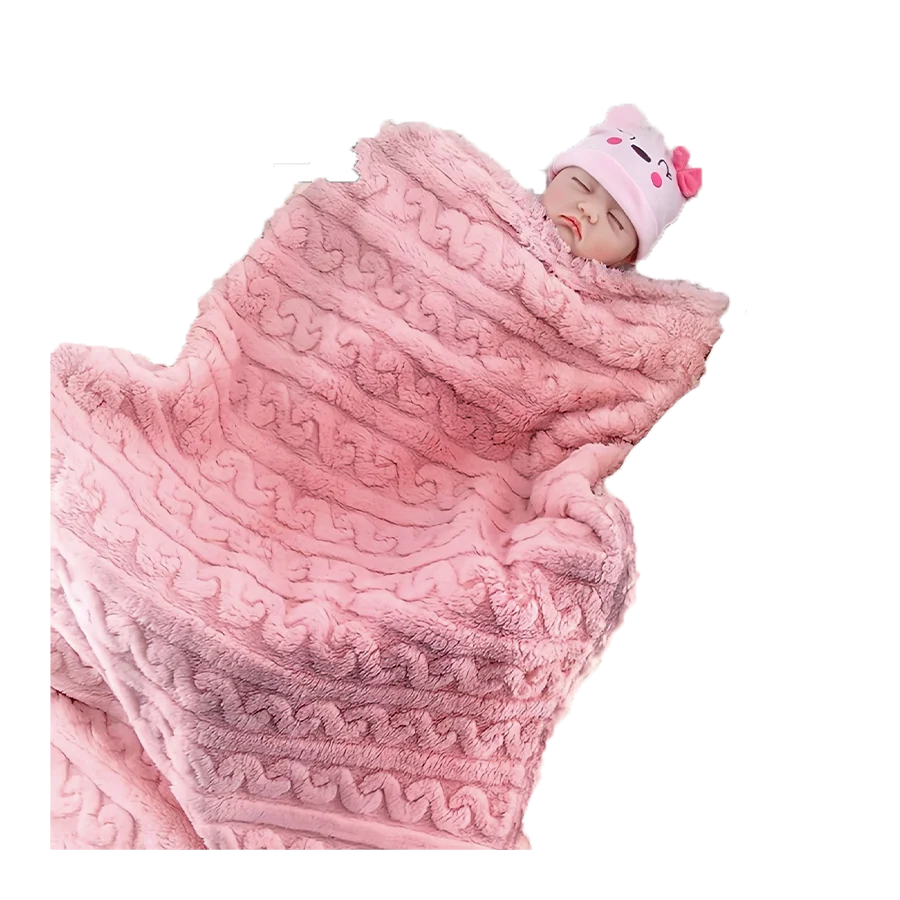 1 قطعة الطفل بطانية قطيفة قماط بطانية سوبر لينة وم...