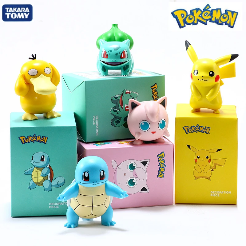 子供のためのポケモン モンスター ピカチュウ 手作り Jenny カメ アヒル 装飾 子供のためのアニメーションフィギュアのおもちゃ Action Figures Aliexpress