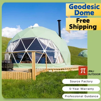 【Spedizione globale】 Tenda a cupola geodetica Tenda sferica Hotel Resort Tenda da cielo stellato trasparente con cupola Glamping di lusso all'aperto 1
