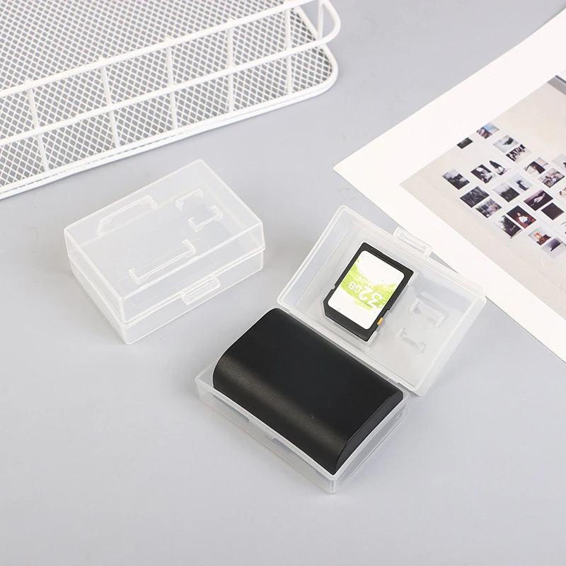 Camera Battery Storage Box 2Pcs For LP-E6 BP-511 NP-FZ100 NP-FM500H NP-FM50 EN-EL15 EN EL3E EL3