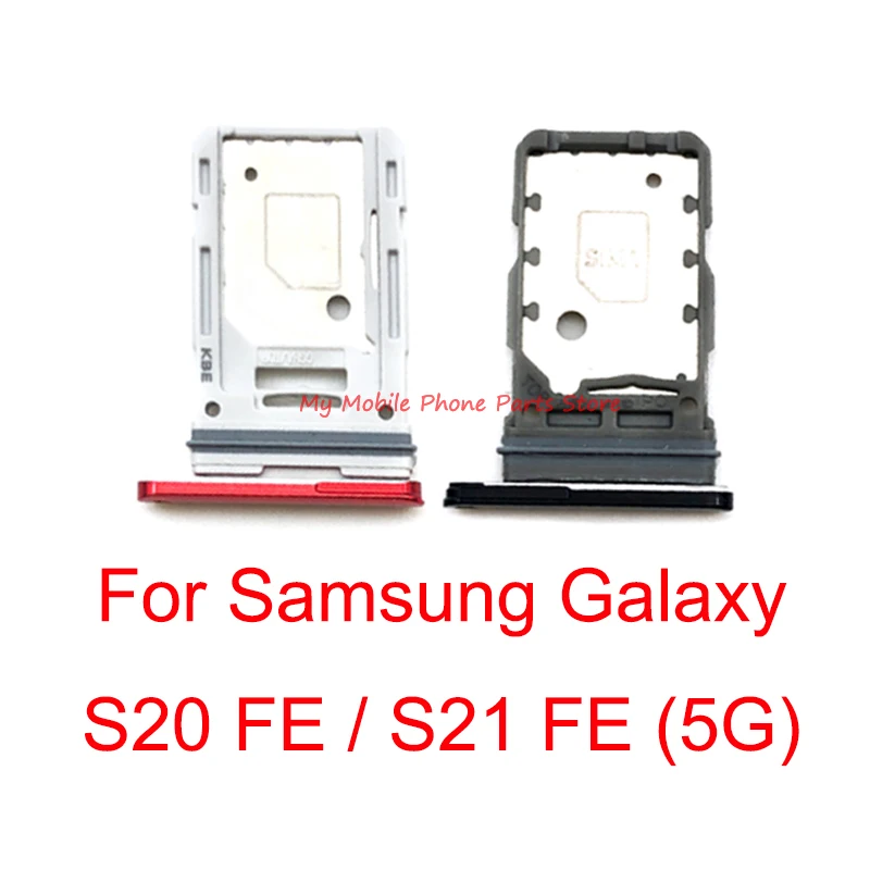 New Dual Sim Card Tray Slot For Samsung Galaxy S20 S21 Fe (5g) S20fe Sim  Tray Card Holder Reader Adapter Replacement Spare Parts - Sim/sd Card Trays  - AliExpress