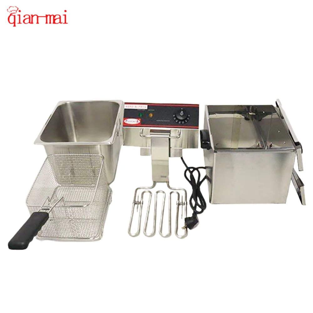 8L household commercial electric fryer, equipped with temperature control function, used for fried chicken, french fries 3