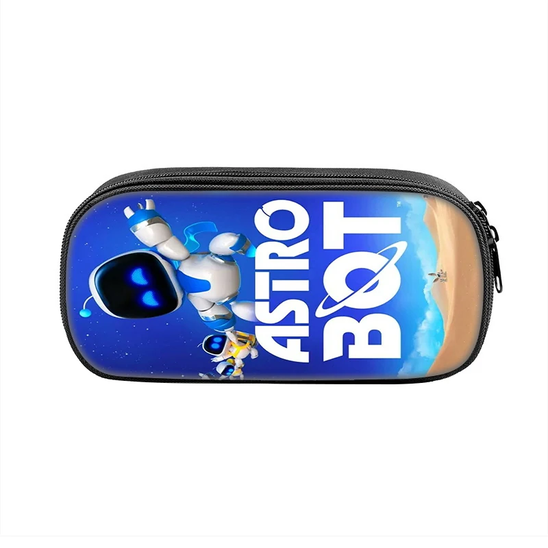 Astro Pencil Case Bot Cartoon Robert Pen Bag Kids Big Capacity Students School Cosmetic Pencilcases 2