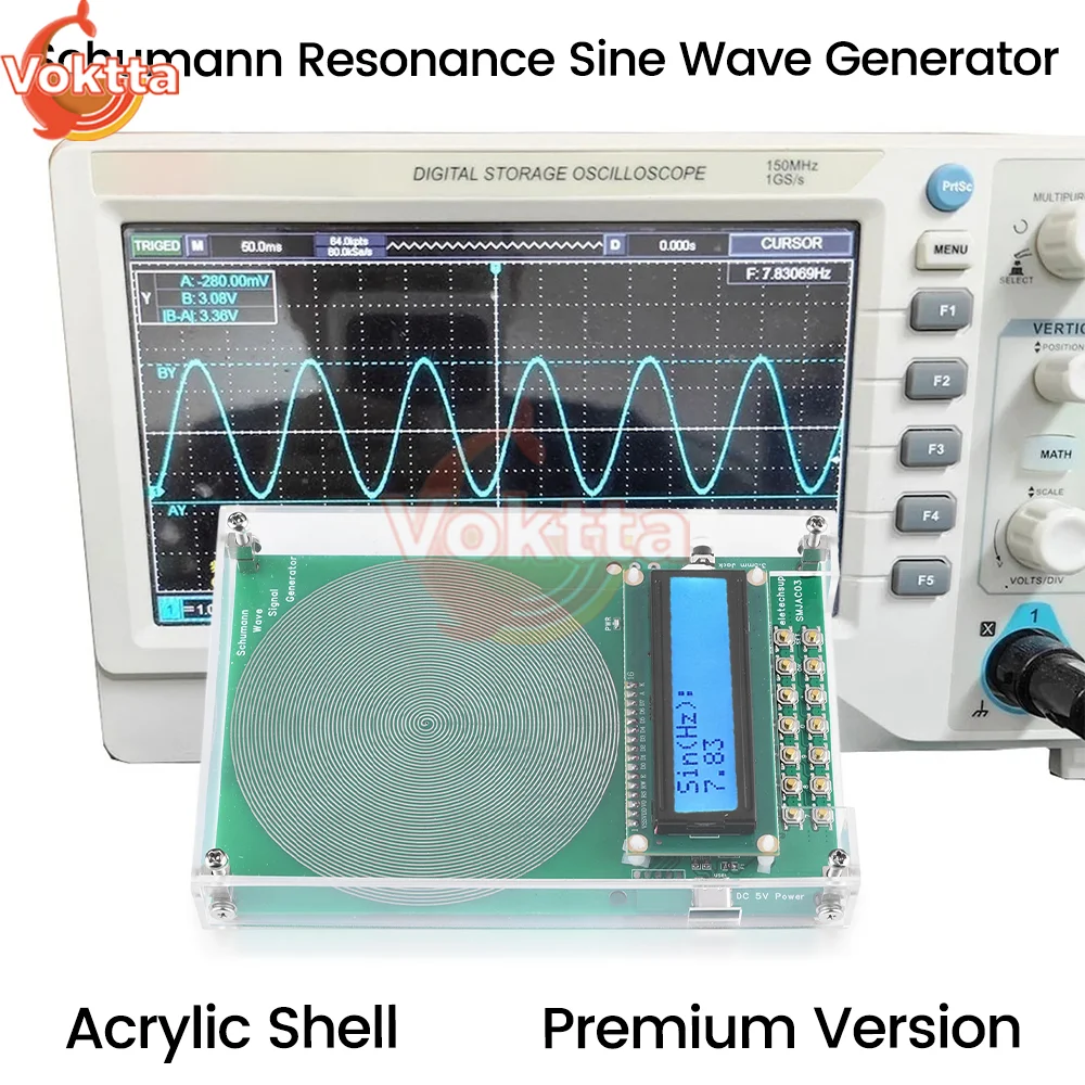 Stejnosměrný 5V schumann rezonance frekvence tep odbočovat vyvíječ nastavitelný signál vyvíječ audio rezonátor sinus odbočovat 0.01hz~100000hz