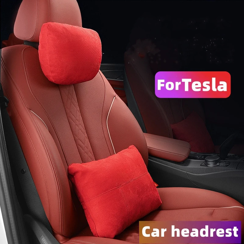 

Автомобильная подушка под шею Tesla Model S X 3 Y 2023, подушка на подголовник, поясная подушка для новой модели Tesla 3 Highland 2024, автомобильные аксессуары