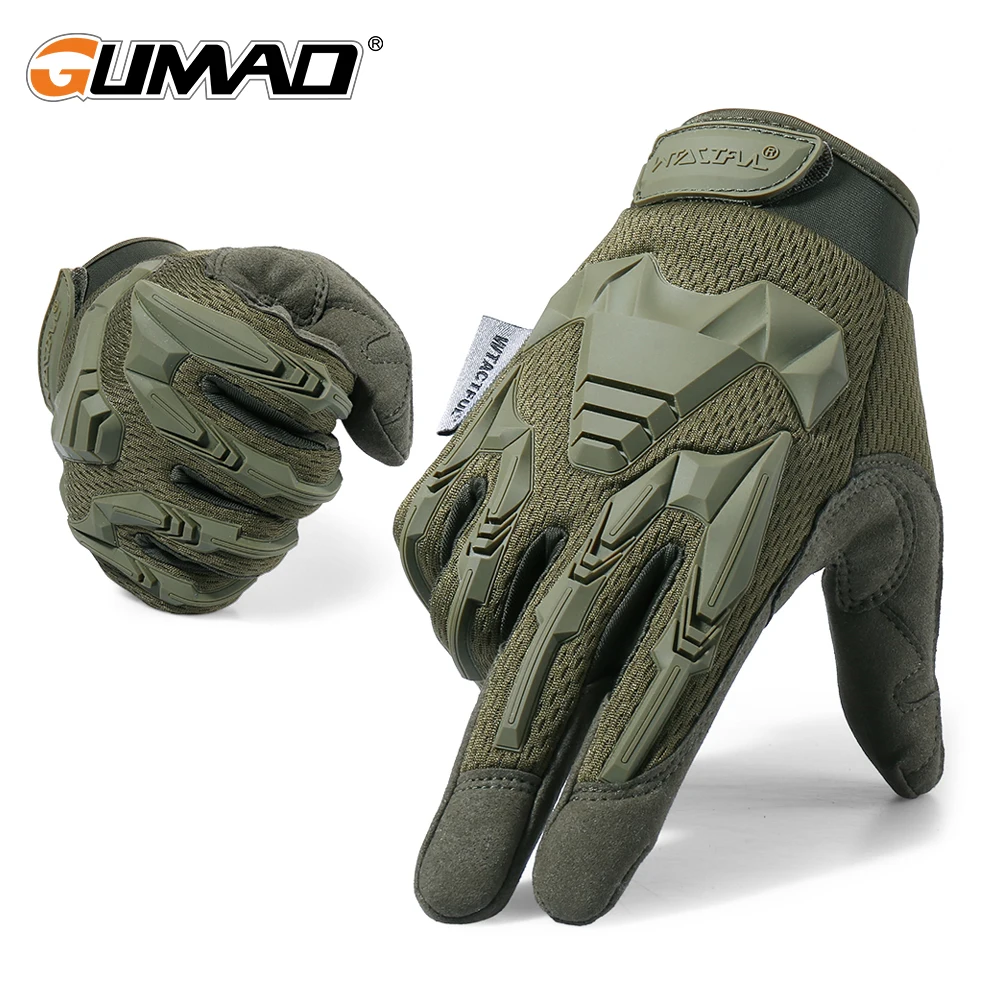 Gants tactiques pour hommes, écran tactile, Sport de plein air, Paintball, Combat, randonnée, chasse, équitation, vélo, équipement de cyclisme antidérapant et respirant