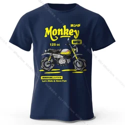 Vintage Motorcycle Sketch Graphic Tee | 100% Cotton | Unisex Retro Biker Style - XXXL (Navy)
